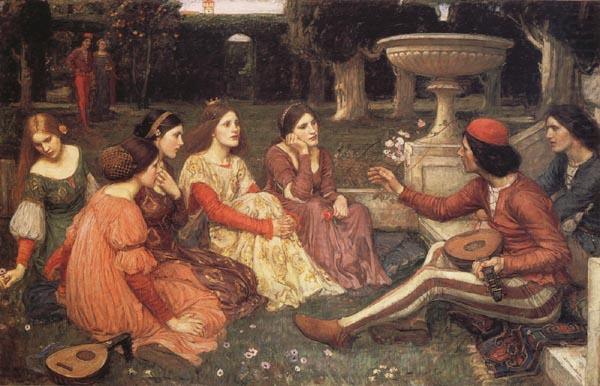 John William Waterhouse A  Tale from the Decameron china oil painting image